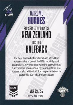 2024 NRL Traders Titanium - World In League Parallel #WLP23 Jahrome Hughes Back